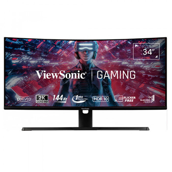 TNC Store Màn Hình Gaming ViewSonic VX3418-2KPC VA/ 2K/ 144Hz