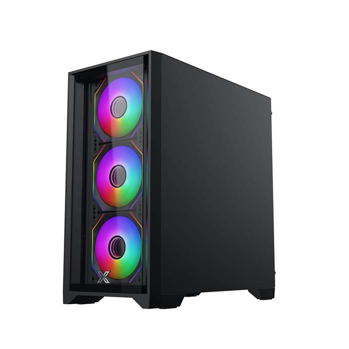 TNC Store Vỏ Case Xigmatek NYX III 3GF EN44700 Gaming M-ATX, Kèm 3 Fan Xigmatek G20F