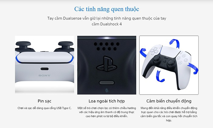 TNC Store Tay Cầm Chơi Game Sony PS5 DualSense Black