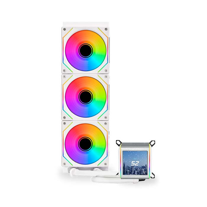 TNC Store Tản Nhiệt Nước Lian Li GAII LCD 360 White SL Infinity