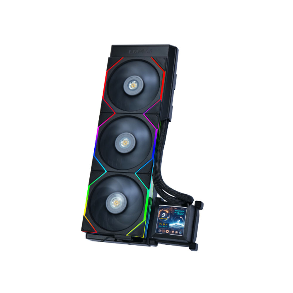 TNC Store Tản Nhiệt Nước Lian Li HydroShift LCD 360 RGB Fan Black