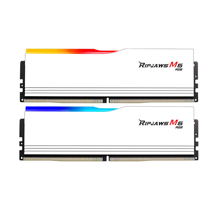 TNC Store RAM G.Skill Ripjaws M5 RGB White 32GB DDR5 5200Mhz F5-5200J4040A16GX2-RM5RW