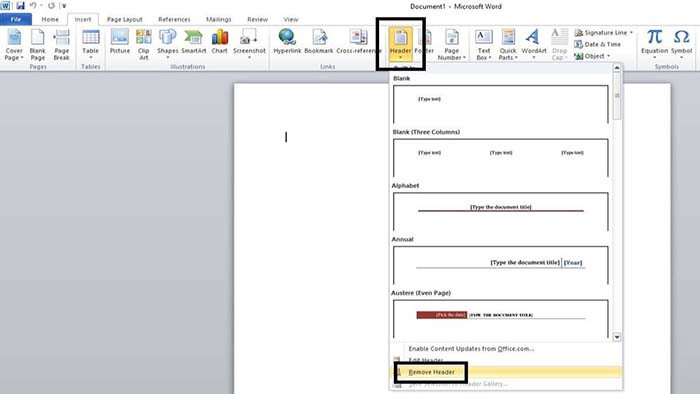 TNC Store Cách Tắt Header và Footer Trong Word