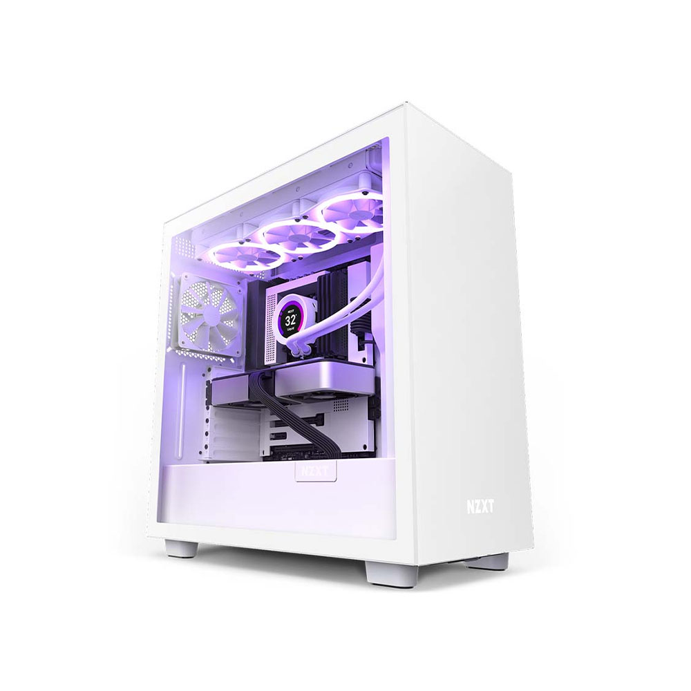 Vỏ Case NZXT H7 White/ White (CM H71BW 01)