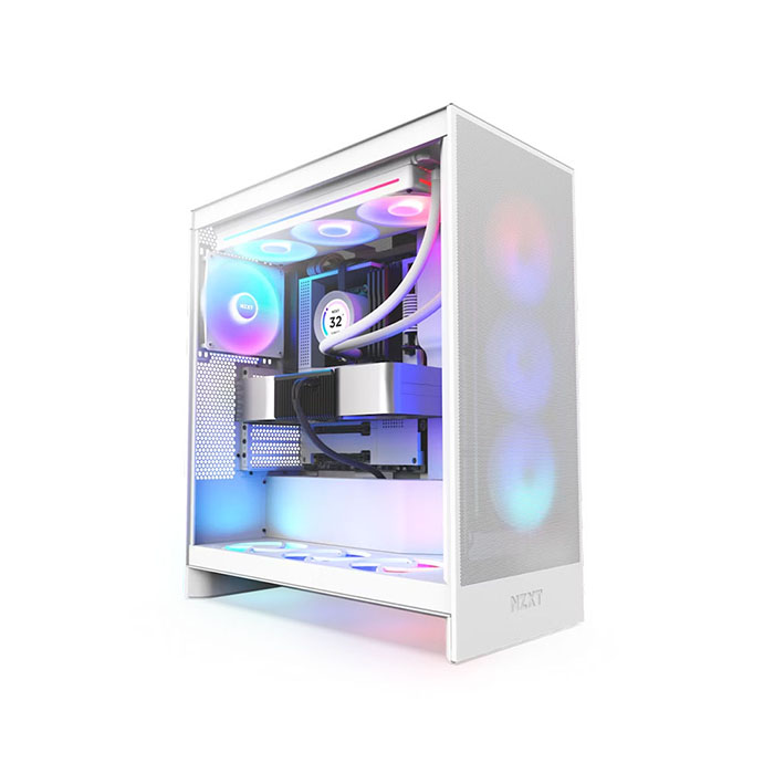 TNC Store Vỏ Case NZXT H7 Flow RGB White (CM H71FB R1)