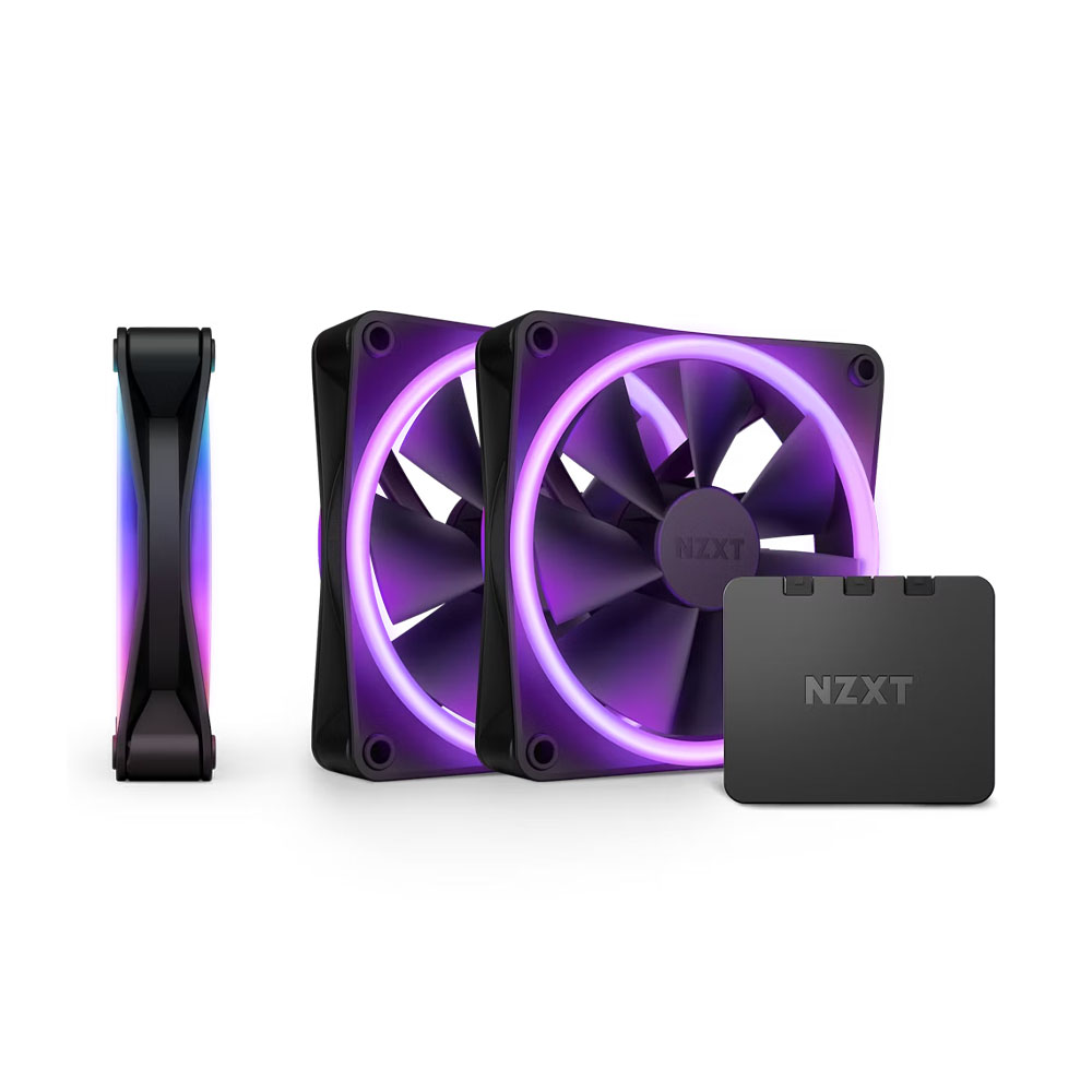 TNC Store Quạt Tản Nhiệt NZXT F120RGB Duo Triple Black