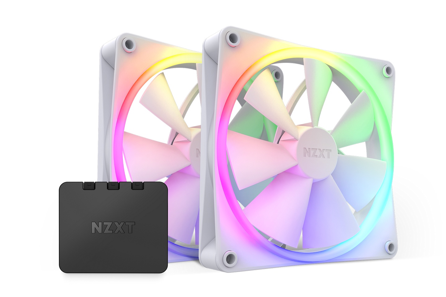 TNC Store Quạt Tản Nhiệt NZXT F140RGB - Twin - White RF-R14DF-W1