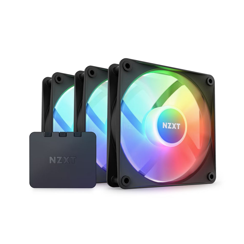 TNC Store Quạt Tản Nhiệt NZXT F120RGB Triple Black (RF C12TF B1)