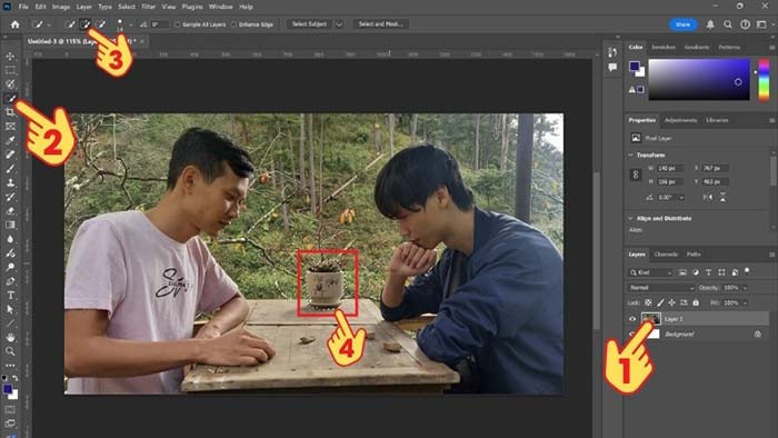 TNC Store Cách Xóa Vật Thể Trong Photoshop