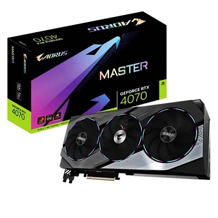 TNC Store VGA Gigabyte GeForce RTX 4070 Master 12GB (GV-N4070AORUS M-12GD)