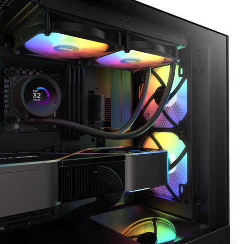 TNC Store Quạt Tản Nhiệt NZXT F140RGB Twin Black RF-C14DF-B1