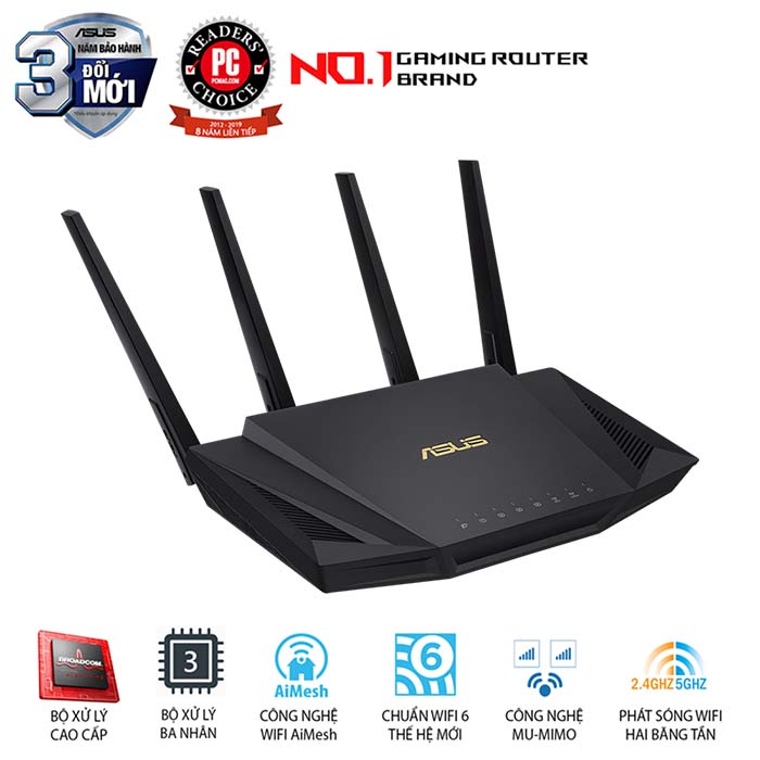 TNC Store Router Wifi AX3000 Asus RT-AX58U