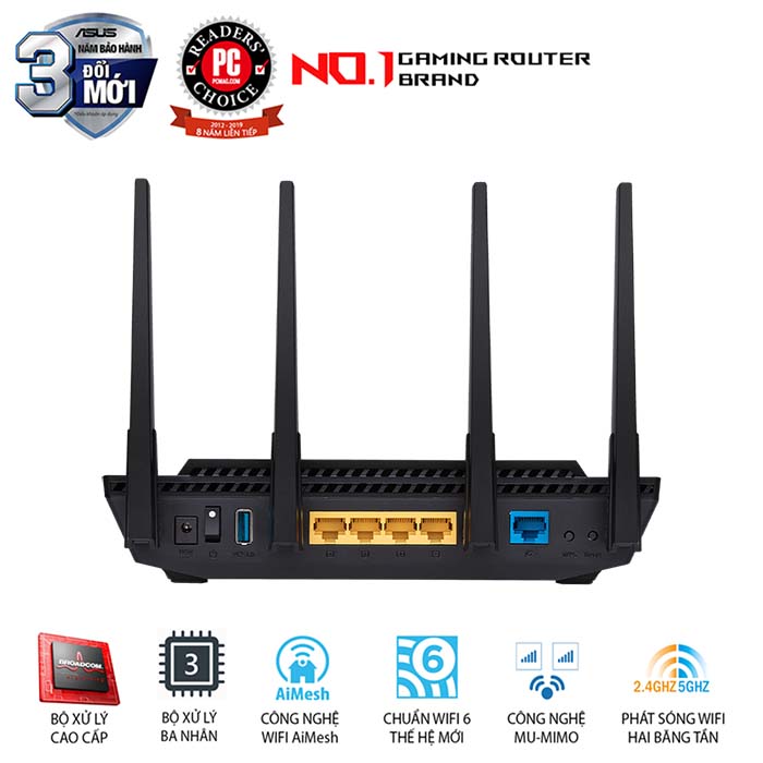 TNC Store Router Wifi AX3000 Asus RT-AX58U