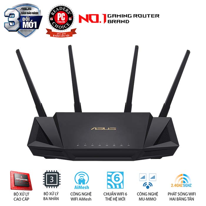 TNC Store Router Wifi AX3000 Asus RT-AX58U