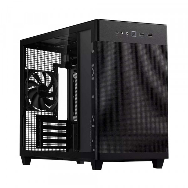 TNC Store Vỏ Case Asus Prime AP201 Tempered Glass M ATX White