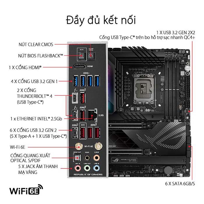 TNC Store Bo Mạch Chủ Asus ROG MAXIMUS Z790 HERO