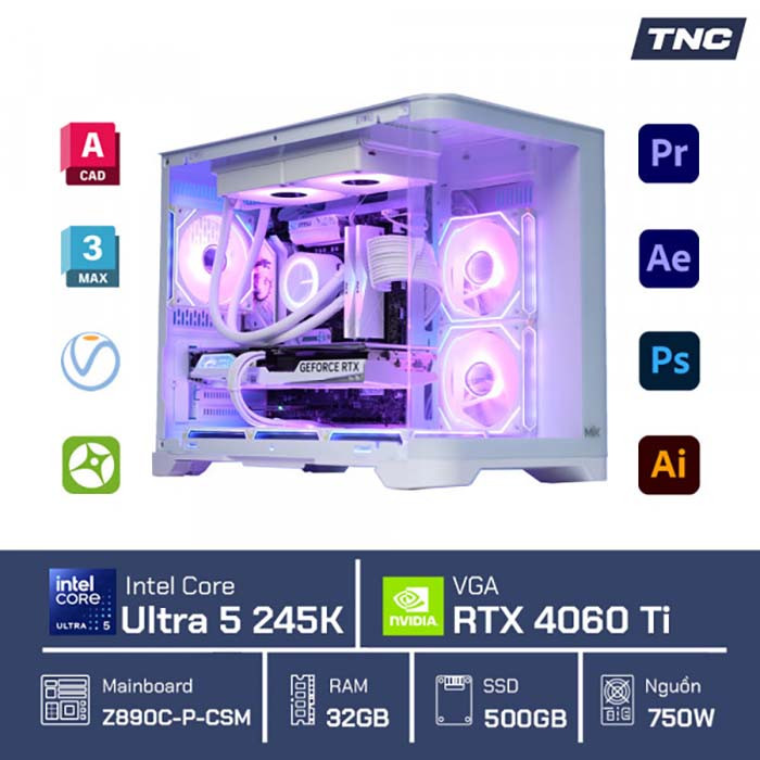 TNC Store Top 3 Bộ PC Đồ Hoạ Giá Rẻ Chơi Game 4K Mượt Mà