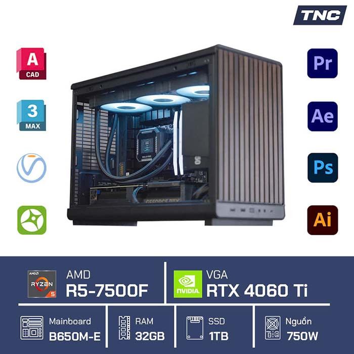 TNC Store Top 3 Bộ PC Đồ Hoạ Giá Rẻ Chơi Game 4K Mượt Mà