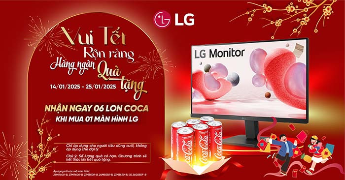 Chương Trình Khuyến Mãi LG Vui Tết Rộn Ràng - Hàng Ngàn Quà Tặng