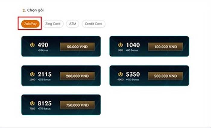 TNC Store Cách Nạp RP Liên Minh