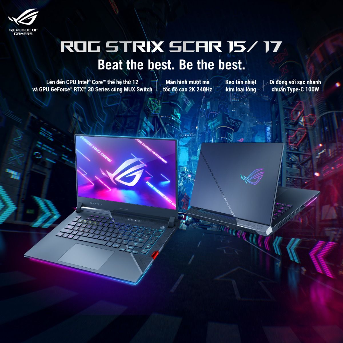 TNC Store Laptop Gaming Asus ROG Strix Scar 15 G533ZS-LN036W Core i9-12900H