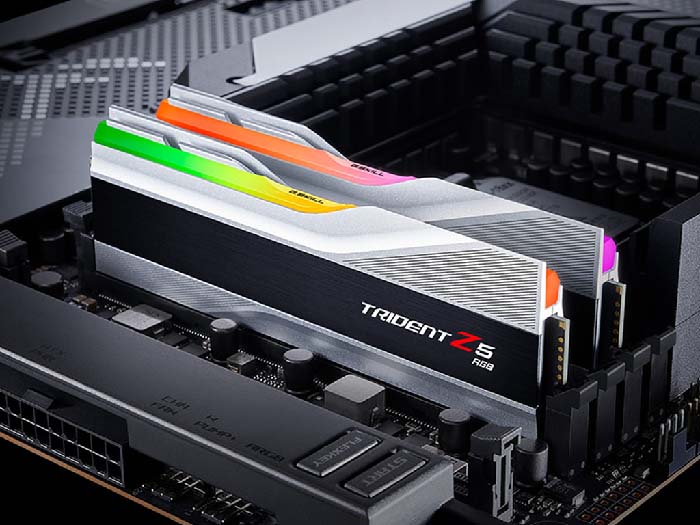 TNC Store RAM G.Skill Trident Z5 RGB 32GB (16GBx2) DDR5 6400MHz Silver (F5-6400J3239G16GX2-TZ5RS)