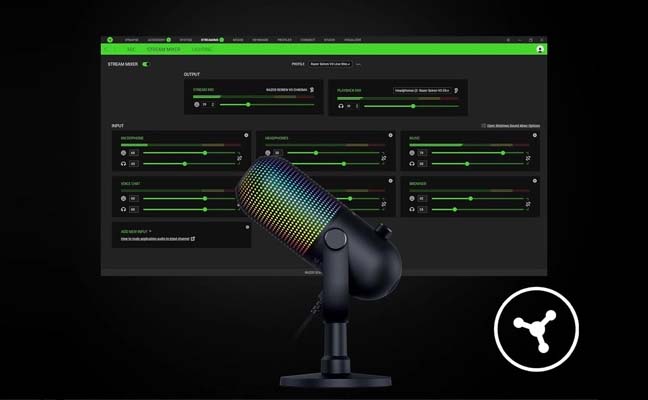 TNC Store Thiết Bị Thu Âm Razer Seiren V3 Chroma - RGB USB Microphone with Tap-to-Mute - FRML Packaging_RZ19-05060100-R3M1