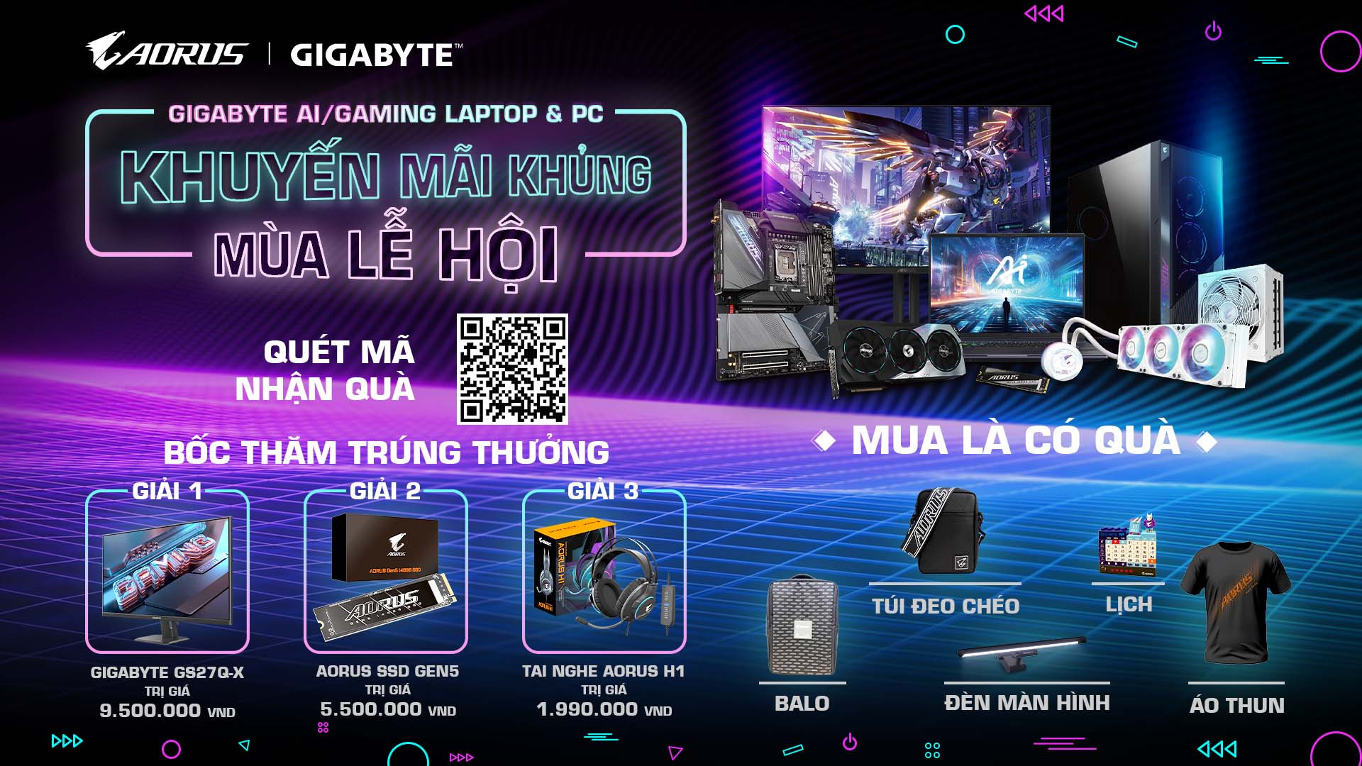 TNC Store GIGABYTE - Khuyến Mãi Khủng Mùa Lễ Hội