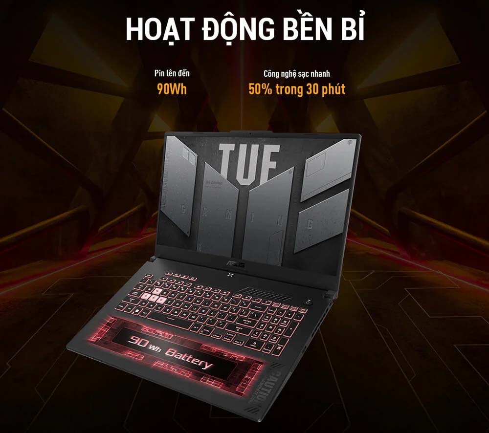 TNC Store Laptop Asus TUF Gaming A15 FA507NUR-LP101W Ryzen 7-7435HS