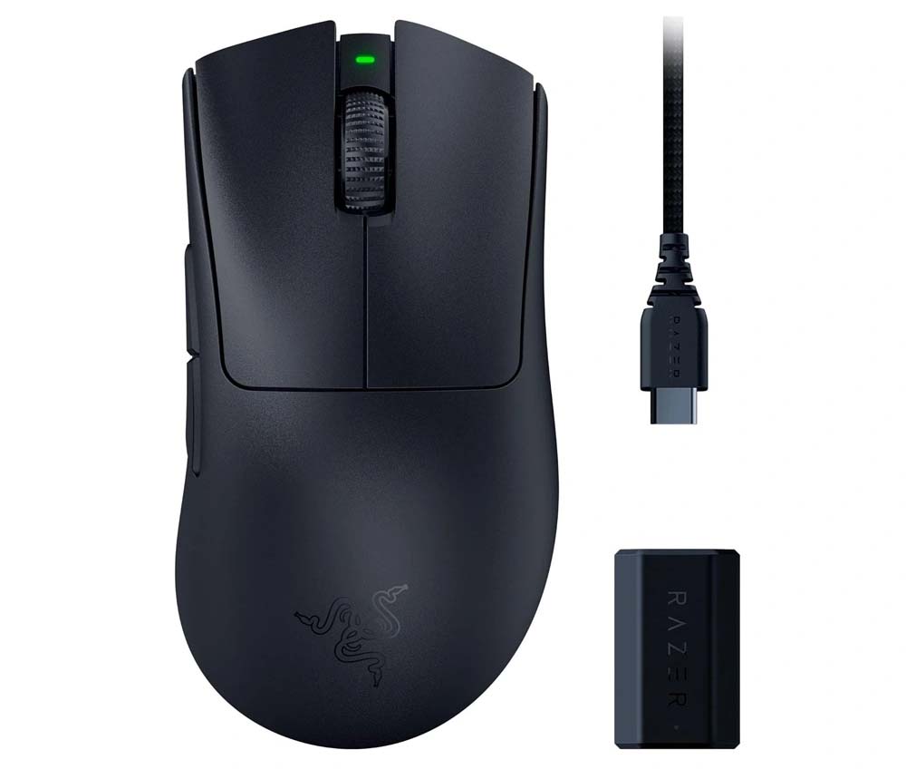 TNC Store Bộ Chuột Không Dây Razer DeathAdder V3 Pro - HyperPolling Wireless Dongle - World Packaging RZ01-04630300-R3WL