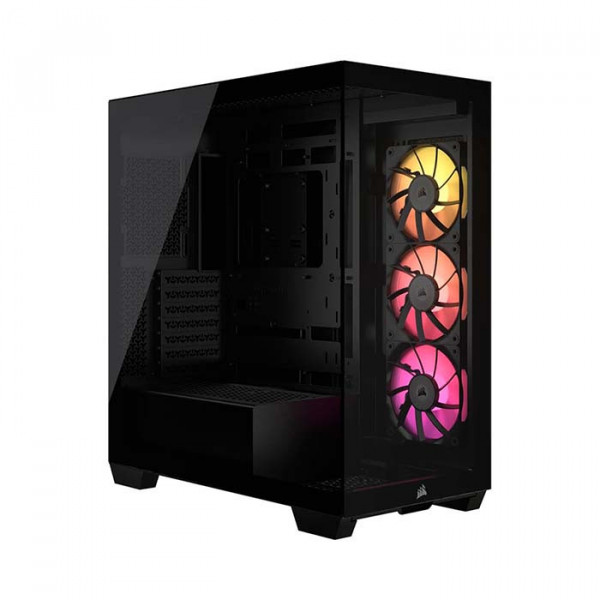 TNC Store Vỏ Case Corsair 3500X RGB Tempered Glass Mid Tower Black