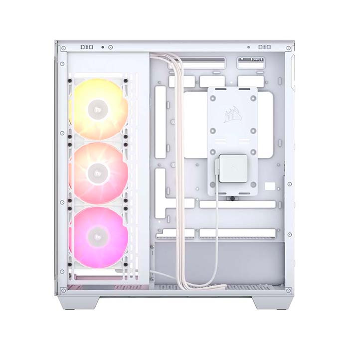 TNC Store Vỏ Case Corsair iCUE LINK 3500X RGB Tempered Glass Mid-Tower White CC-9011281-WW