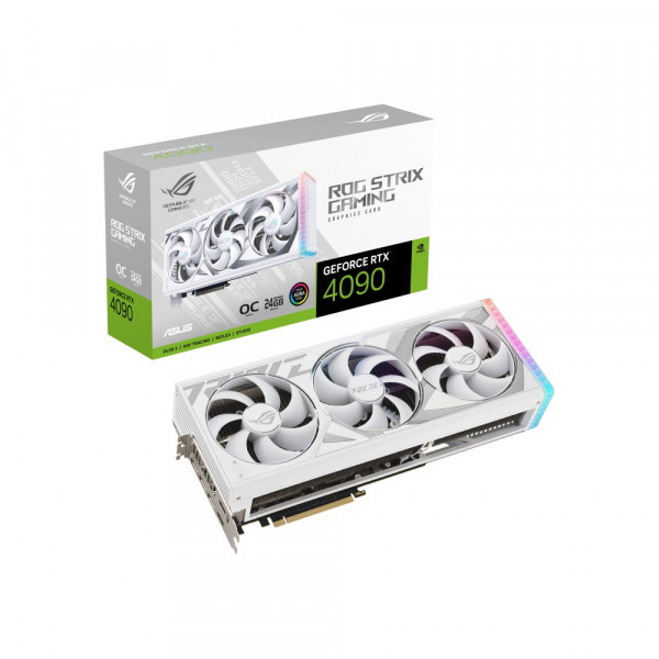 TNC Store VGA Asus ROG Strix RTX 4090 White OC Edition 24GB Gaming