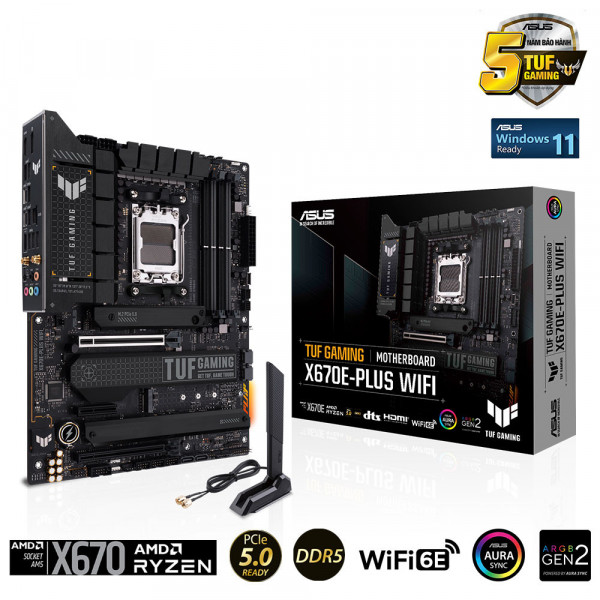 TNC Store Bo Mạch Chủ Asus TUF Gaming X670E Plus WIFI