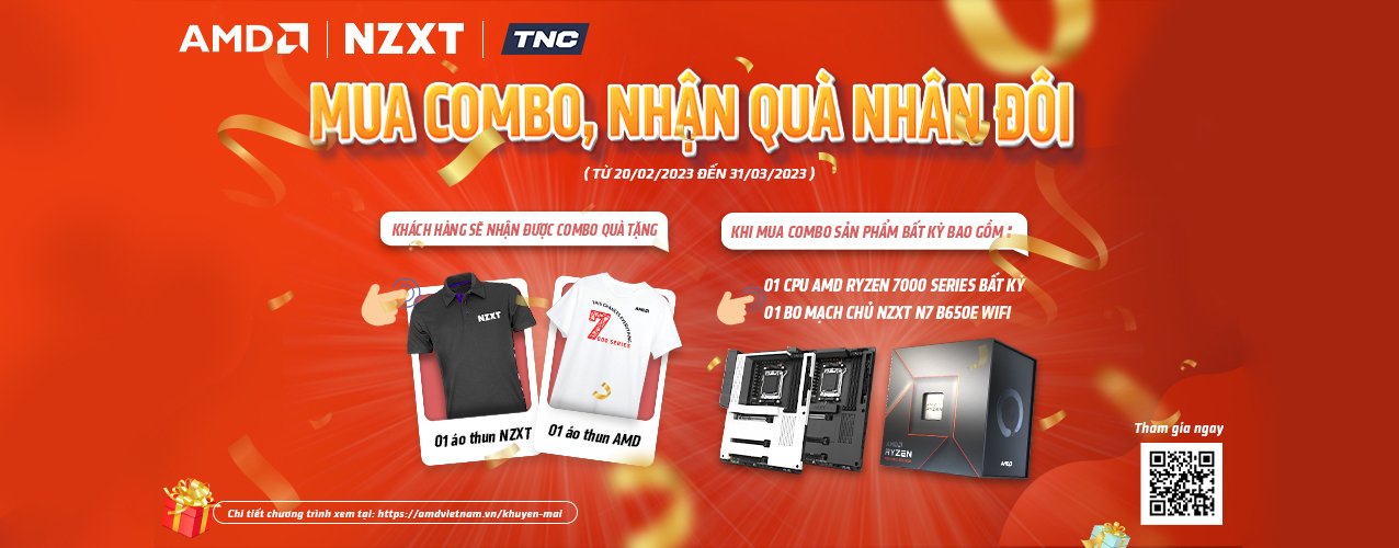 Mua Combo Nhận Quà Nhân Đôi Cùng AMD - NZXT