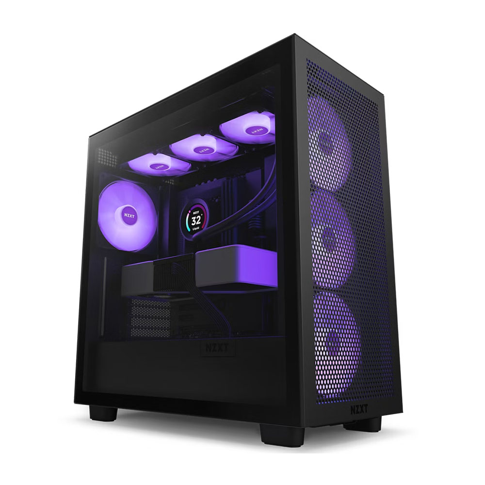 TNC Store Vỏ Case NZXT H7 Flow RGB New (2024) Black  