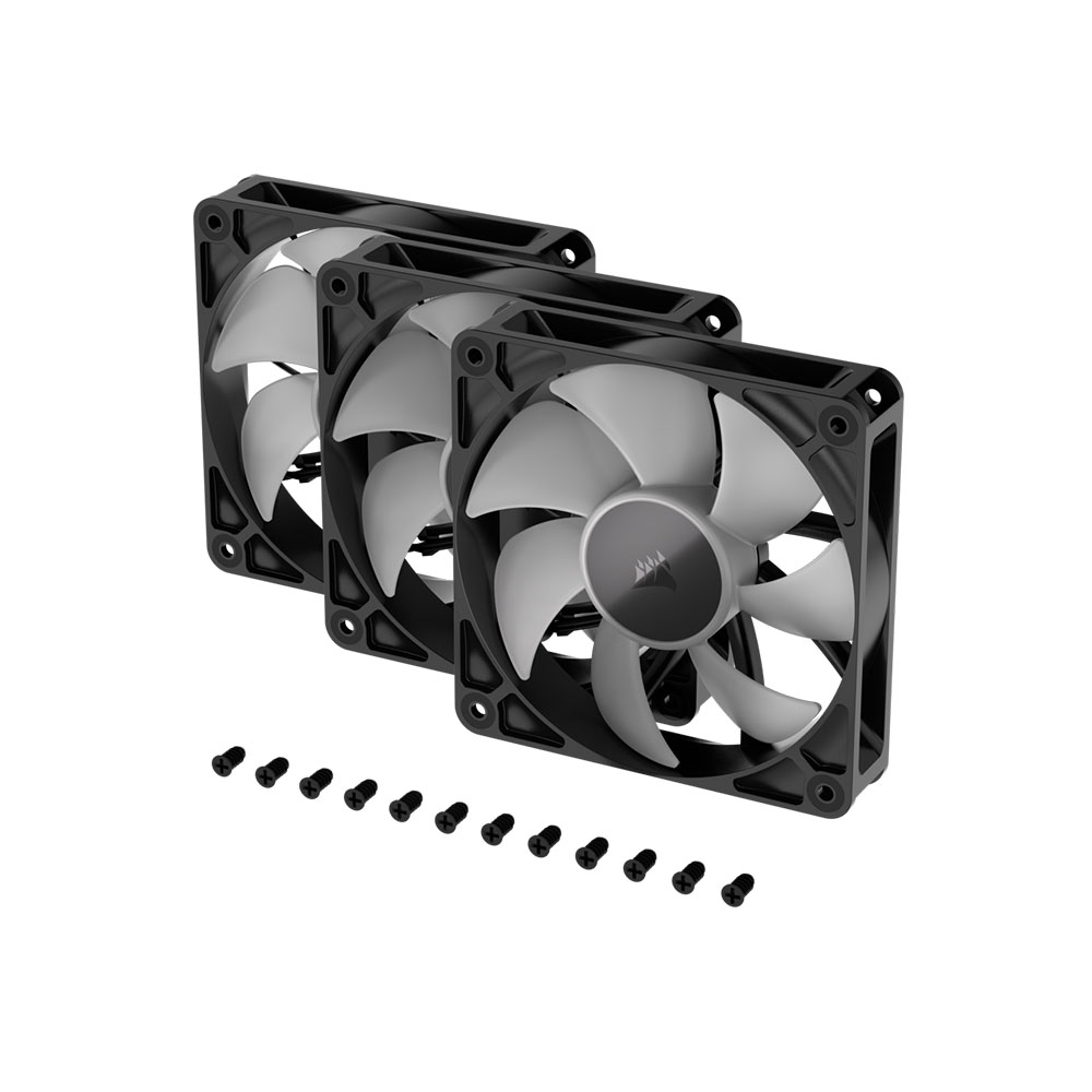 TNC Store Bộ 3 Quạt Máy Tính Corsair RS120 ARGB Black (CO-9050181-WW)