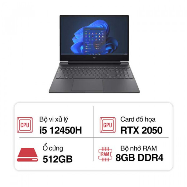 TNC Store Laptop HP VICTUS 15-fa1155TX 952R1PA Core i5-12450H