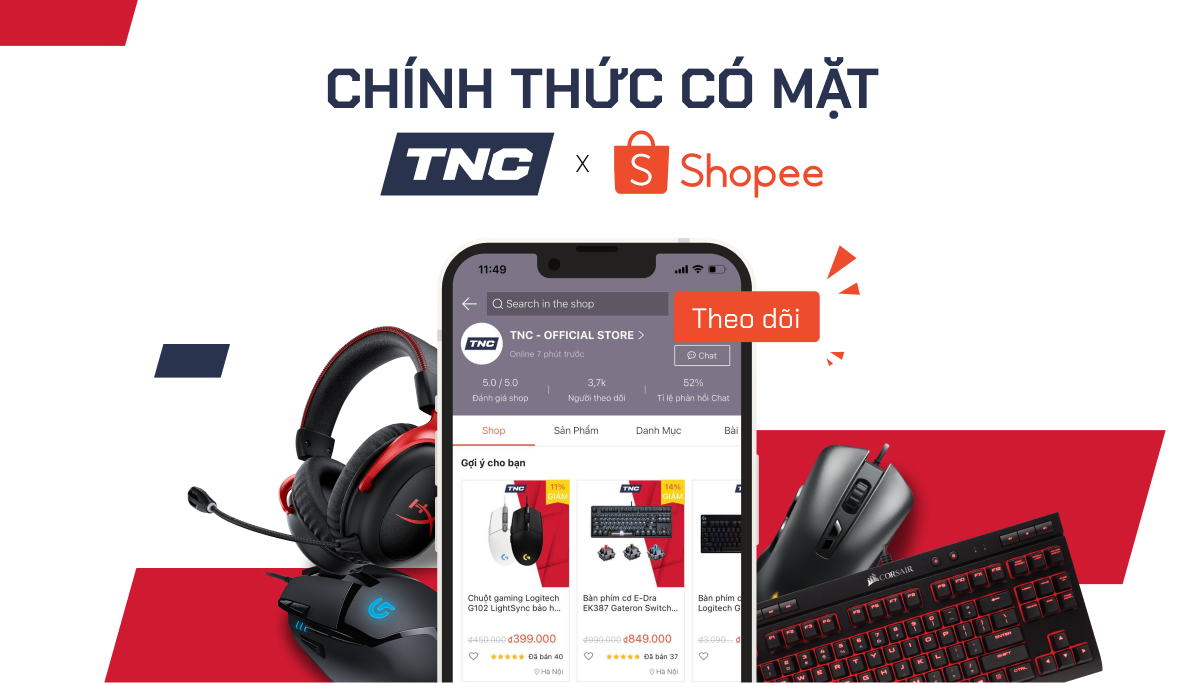 TNC Store chính thức có mặt trên Shopee! 