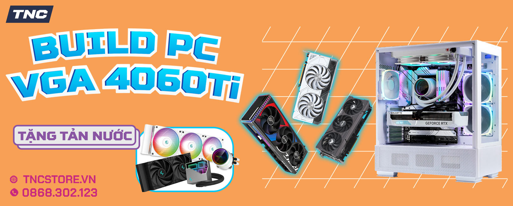 BUILD PC CHẤT KÈM RTX 4060 / 4060Ti - NHẬN NGAY ƯU ĐÃI KHỦNG