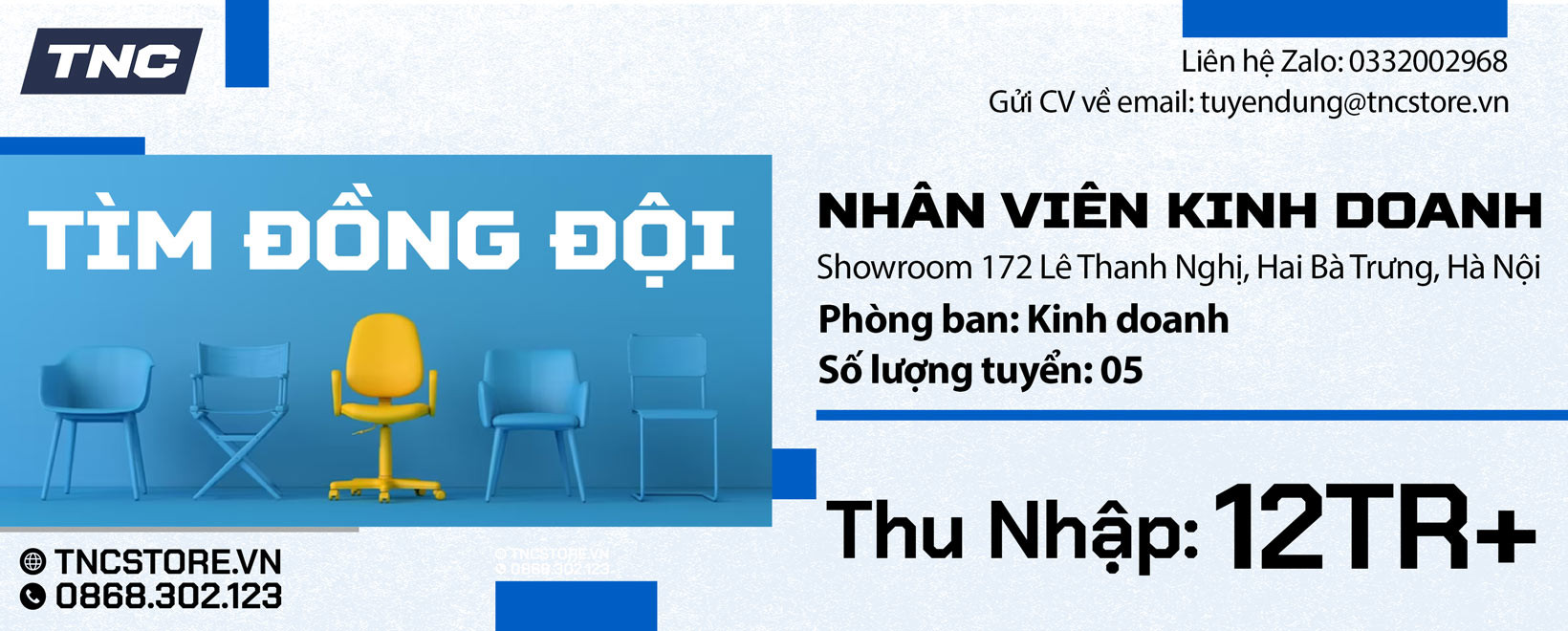 TNC STORE TUYỂN DỤNG NHÂN VIÊN KINH DOANH