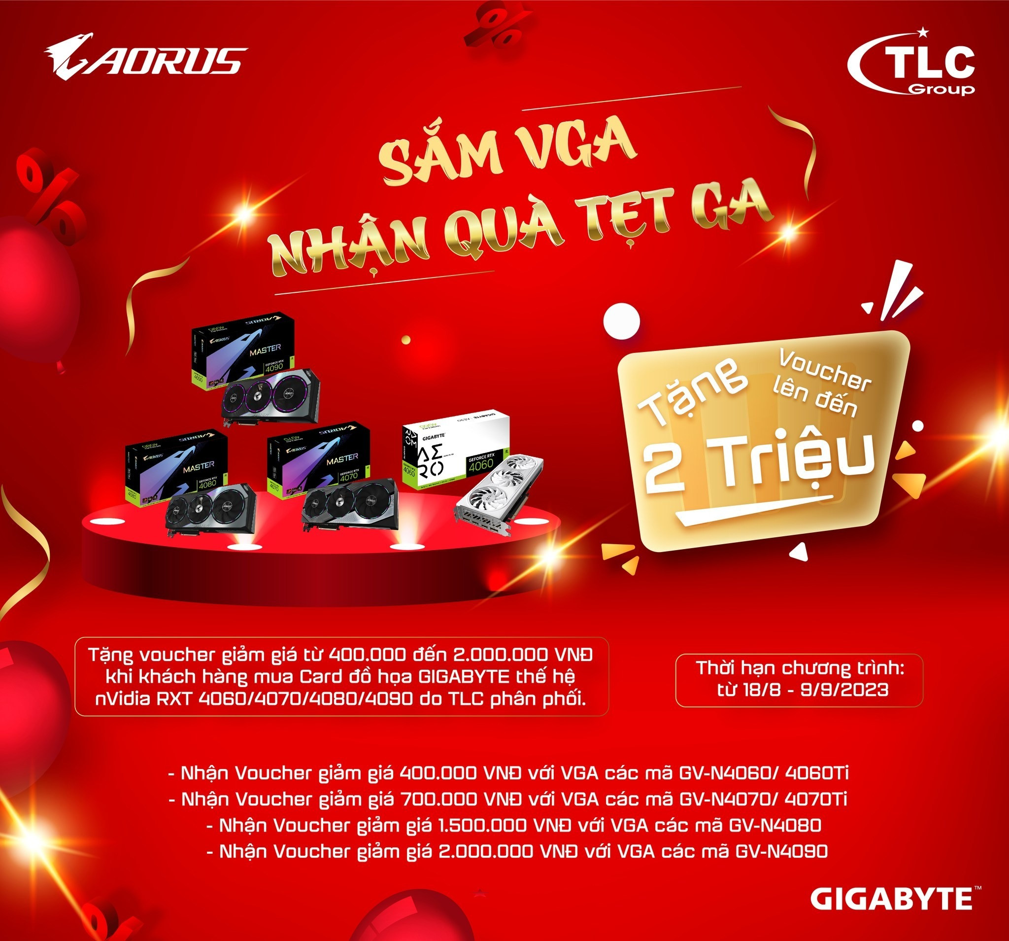 [GIGABYTE] Sắm VGA - Nhận quà thả ga