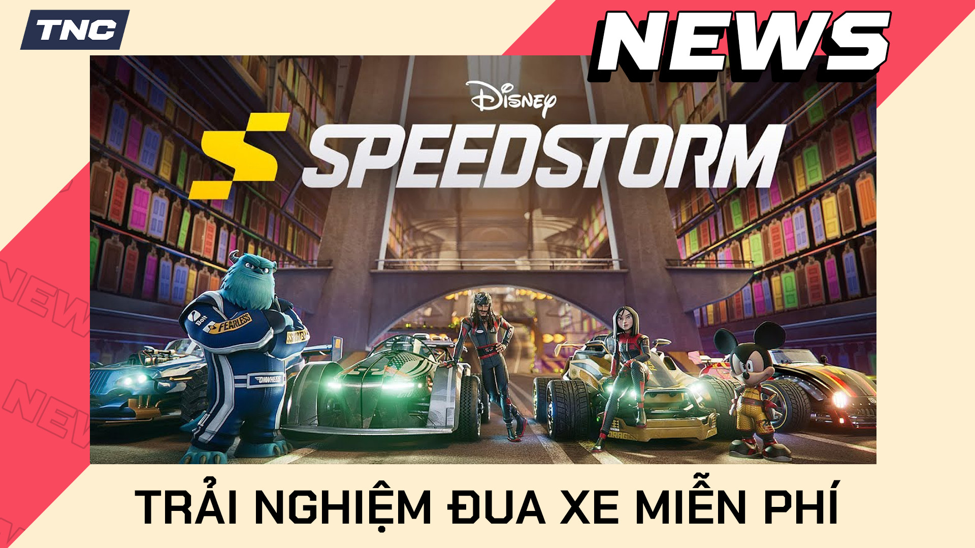 Trải nghiệm tựa game đua xe miễn phí Disney Speedstorm