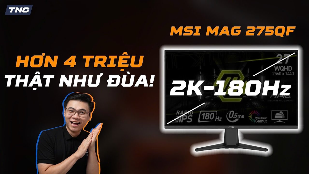 Màn Gaming 2K 180Hz Giá Chỉ 5 Củ