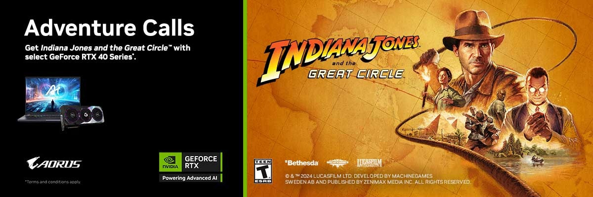 Tặng Game Indiana Jones And The Great Circle Khi Mua VGA Và Laptop RTX 40 Series