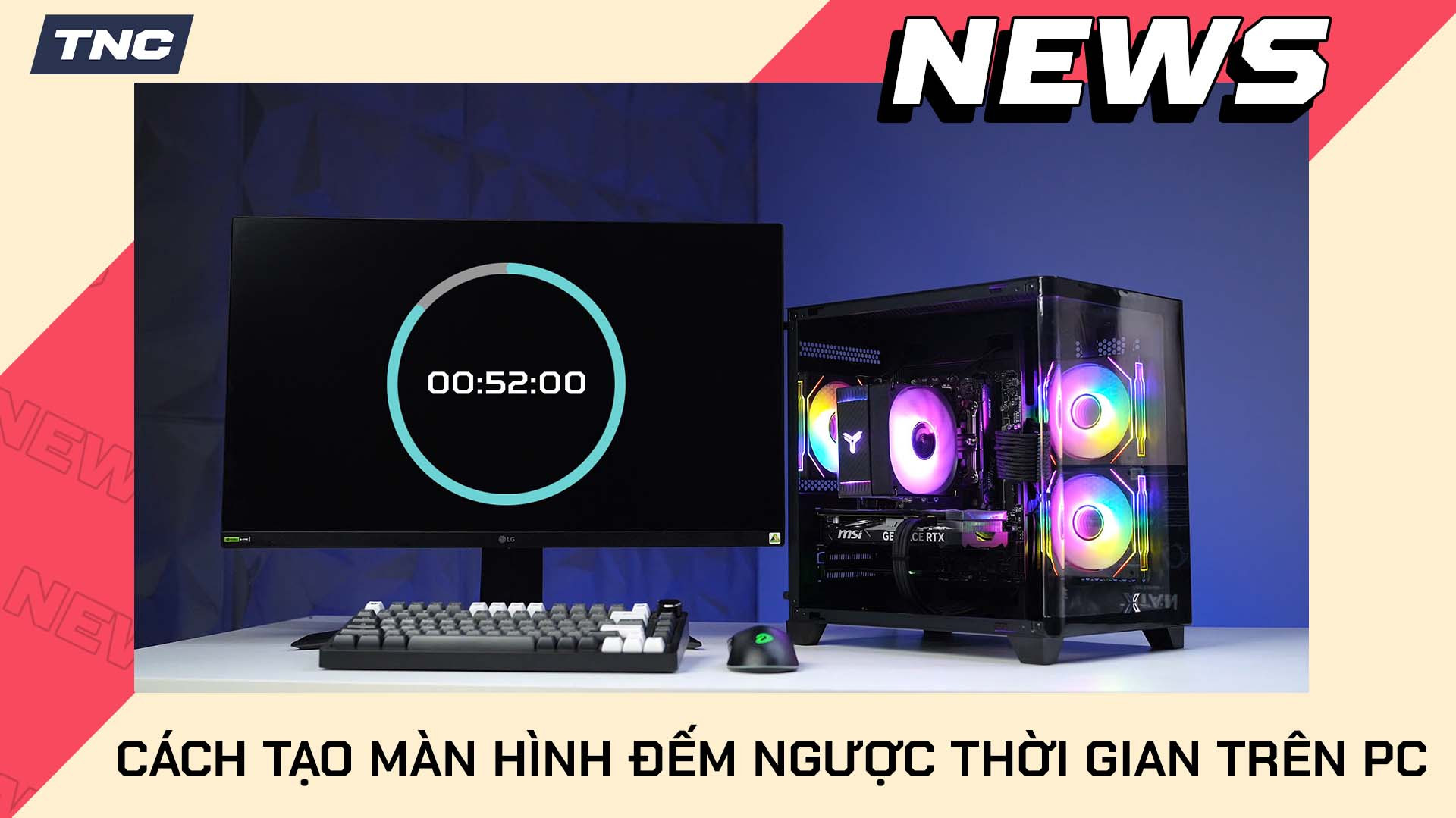 Cách Tạo Màn Hình Đếm Ngược Thời Gian Trên Máy Tính