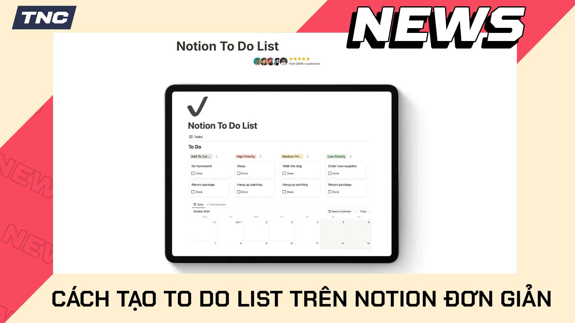 Hướng Dẫn Cách Tạo To Do List Trên Notion Chi Tiết