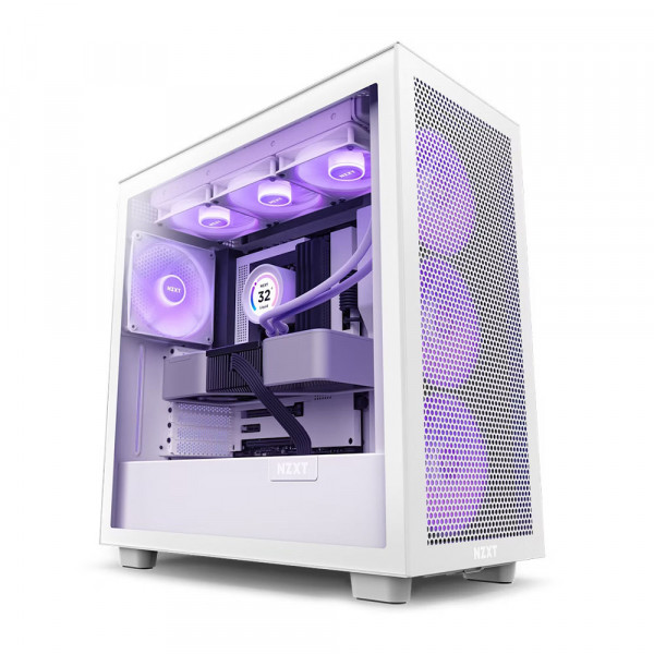 Vỏ Case NZXT H7 Flow RGB White (CM-H71FW-R1)