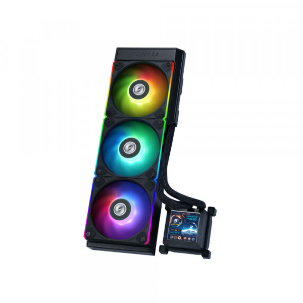 Tản Nhiệt Nước Lian Li HydroShift LCD 360 RGB Fan Black (G89.GHSLCD36RB.00)