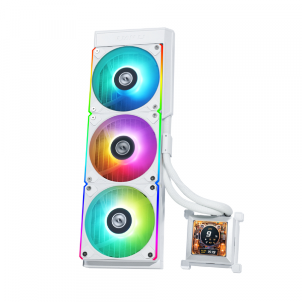 Tản Nhiệt Nước Lian Li HydroShift LCD 360 RGB Fan White (G89.GHSLCD36RW.00)